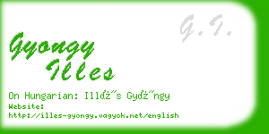 gyongy illes business card